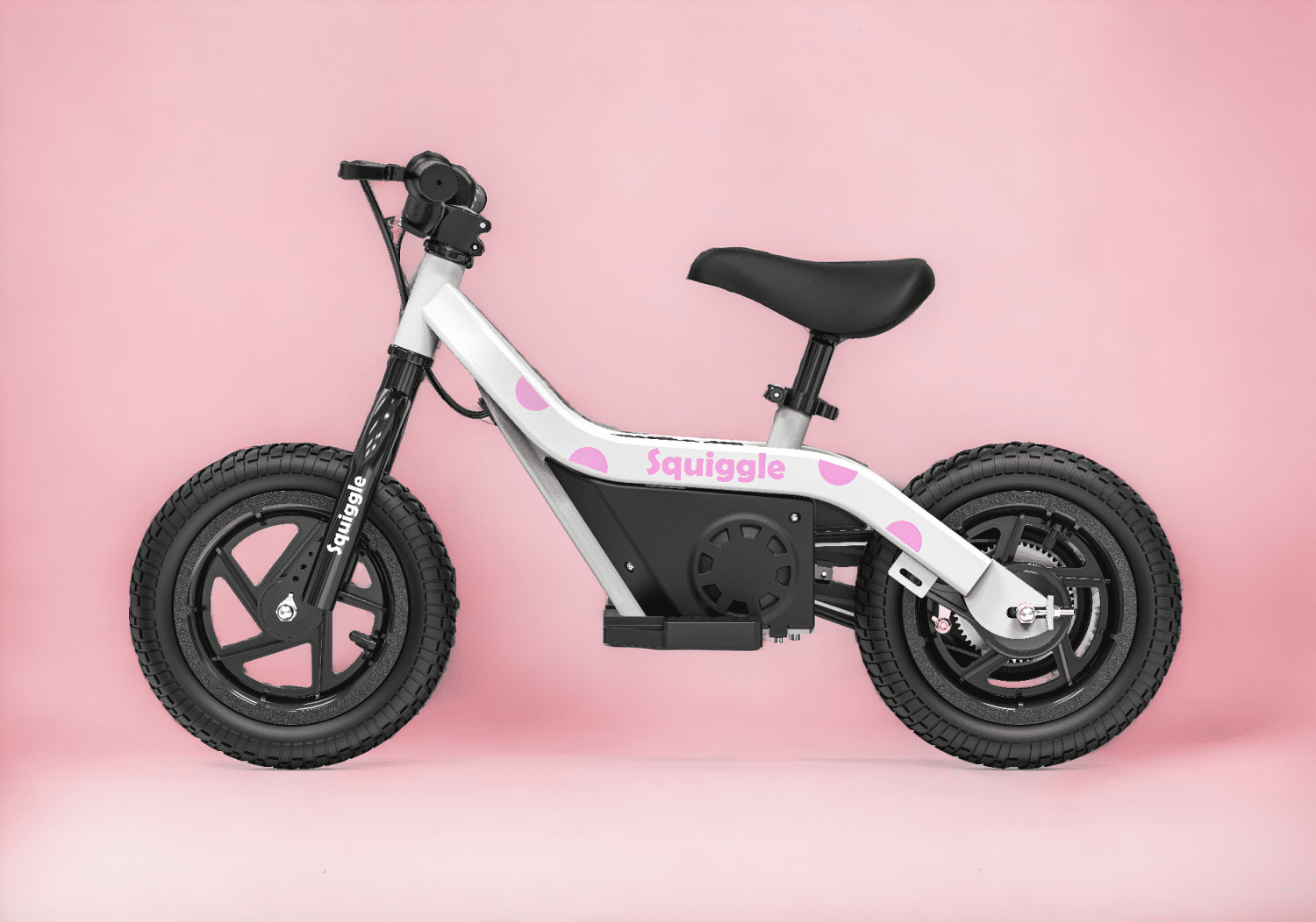 Squiggle Pink 12inch Electric Balance Bike Squiggle Bikes